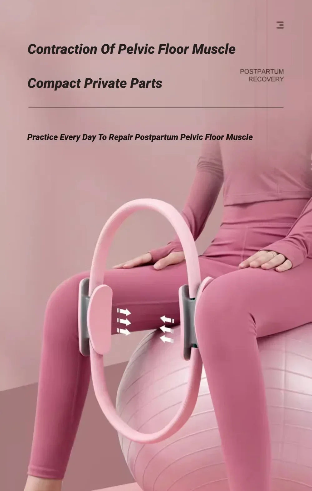 Yoga Fitness Ring Circle Pilates Women Girl Exercise Home Resistance Elasticity Workout Pelvic Floor Muscle Postpartum Training - Zen Fit Plus