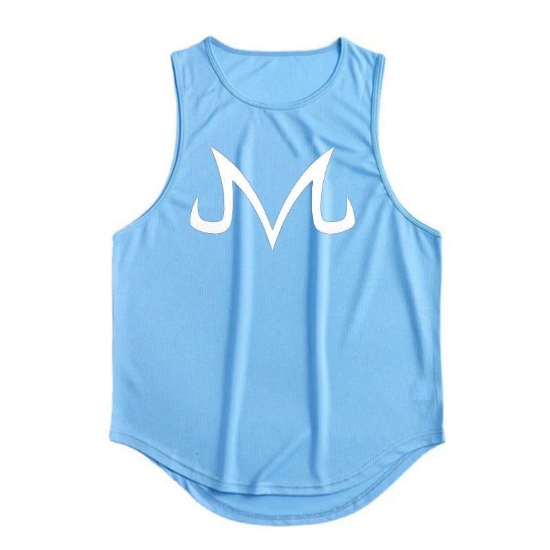 Summer Fitness Sports Tank Top Men's Breathable Loose Fit Training Sleeveless T-shirt Quick Drying vest Anime ZT Clothing Zen fit plus