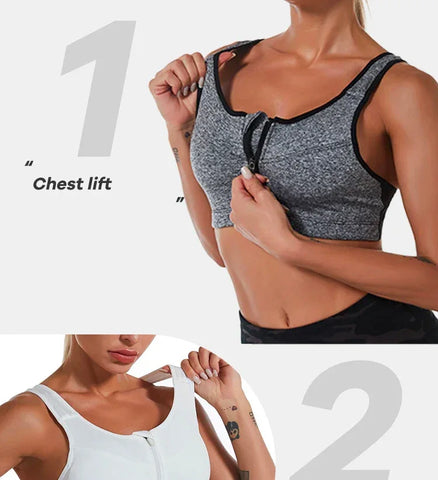 Yoga Fitness Bra Shock-absorbing Sports Bra Breathable and Quick Drying Training Running WOMEN'S Underwear - Zen Fit Plus