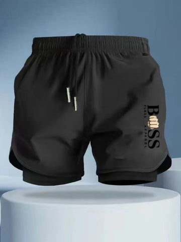 Berserk Print 2 in 1 Running Shorts for Men Gym Workout Fitness Athletic Shorts with Pockets Summer Activewear Quick Dry Stretch Zen fit plus