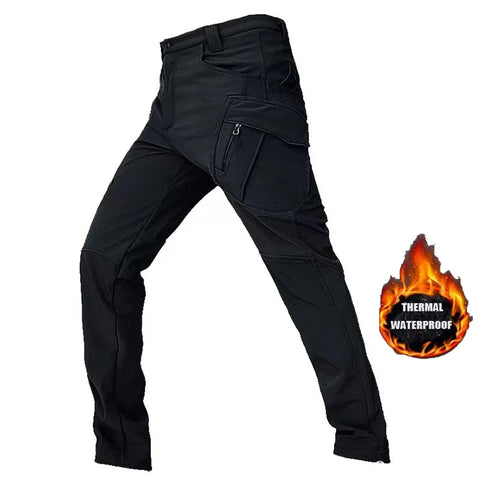 Men's City Cargo Autumn Winter Fleece Softshell Hiking Pants Fishing Climbing Trekking Casual Hunting Camping Trousers M-5XL Zen fit plus