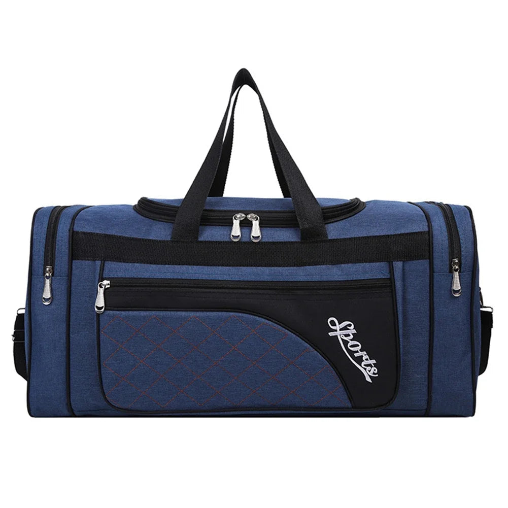 Oxford Dry Wet Separation Bags Large Capacity Portable Gym Bags Multifunctional Wear-resistant Side Zippers for Travel Swimming Zen fit plus