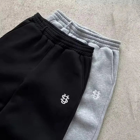 Y2K Letter Zipper Hoodie Men Women Harajuku Fashion Letter Embroidery Pants Retro Oversized Hoodie Sweatshirt Zipper 2pcs Sets Zen fit plus