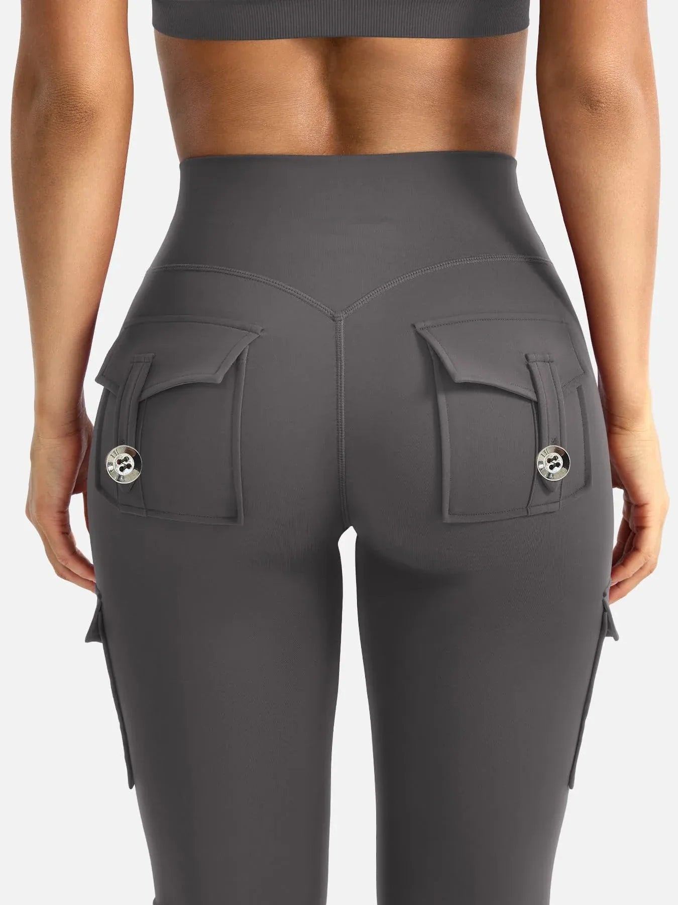Essential Women's Fitness Pants: High-Waisted Flared Workout Pants with Pockets, Shaping and Tummy-Control Fitness Pants. - Zen Fit Plus