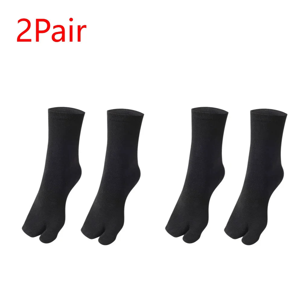 1-5PCS Women/Men Unisex Japanese Kimono Flip Flop Sandal Split Two Toes Sock Tabi Geta Cotton Socks New Arrival Zen fit plus