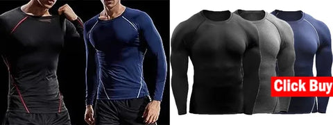 Men Running T shirt Quick Dry Bodybuilding Sport Shirt Long Sleeve Compression Top Fitness Tight Rashgard Gym T-Shirt Men - Zen Fit Plus