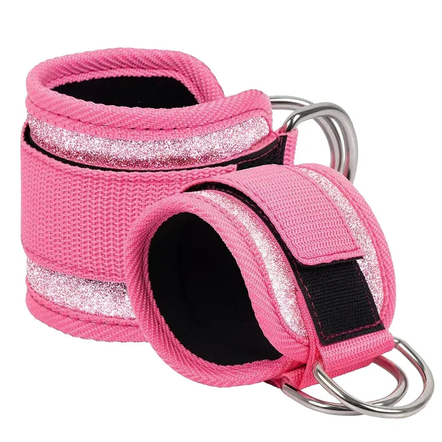 Fitness fluorescence Sports Straps Adjustable D-Ring Support Cuffs Ankle Pulley With Buckle Guard Leg Strength Safety Abductors - Zen Fit Plus