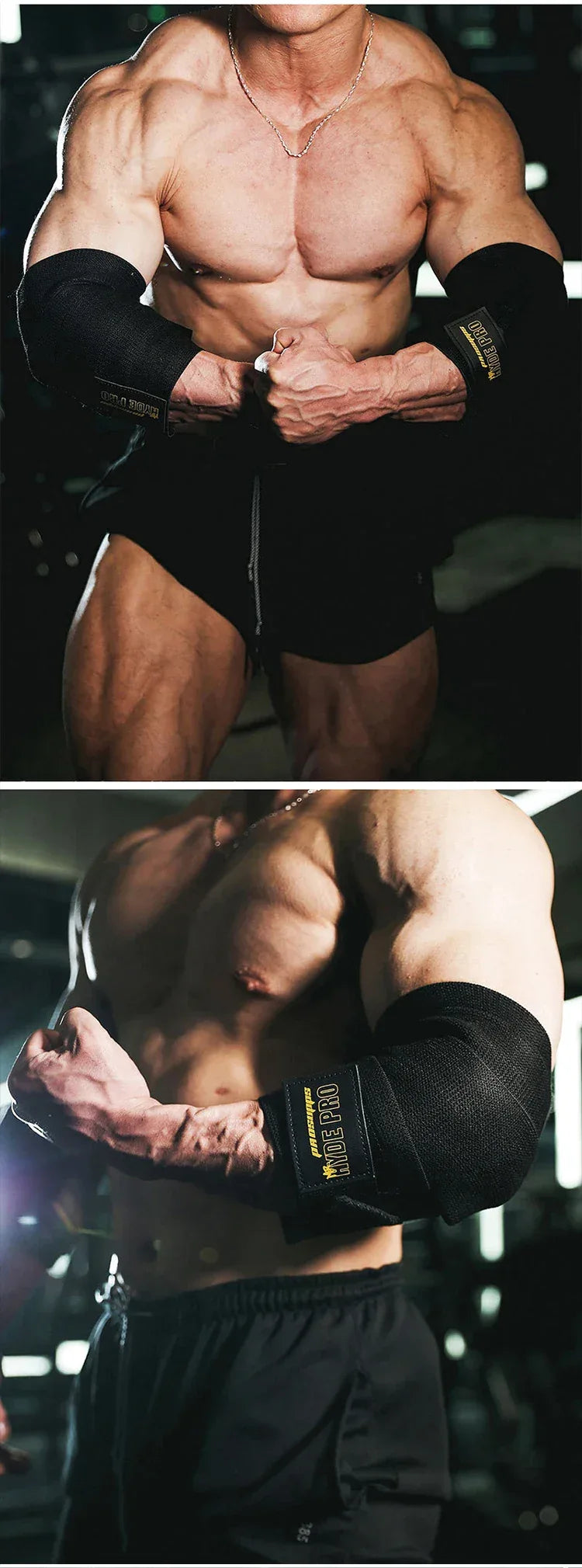 1PC PSIII 150cm Premium Elbow Pads Wrap Strap Bandage Brace Support Gym Fitness Sport Protecter for Weightlifting Bench Press - Zen Fit Plus