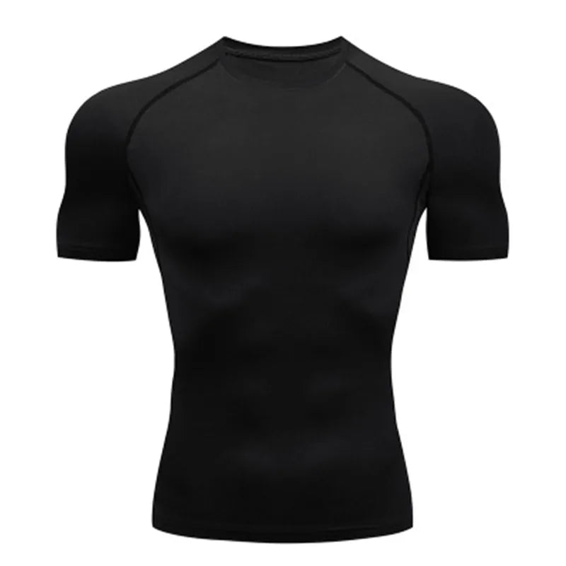 Men's T Shirt Outdoor Training Fitness Gym Jogging Running Sweatshirt Bat/-Man Compression Shirts Tight Elastic Breathable Zen fit plus