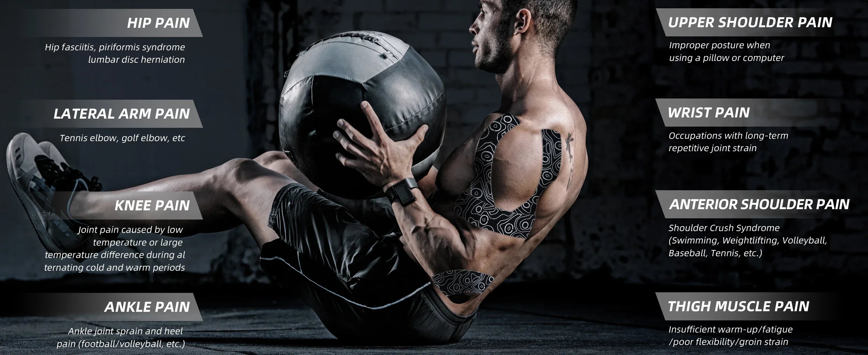 OK TAPE PRO 31.5Mx5CM Bulk Kinesiology Tape 31.5M, Original Elastic Latex Free Kinesiology Therapeutic Tape, Gym Relief Pain - Zen Fit Plus