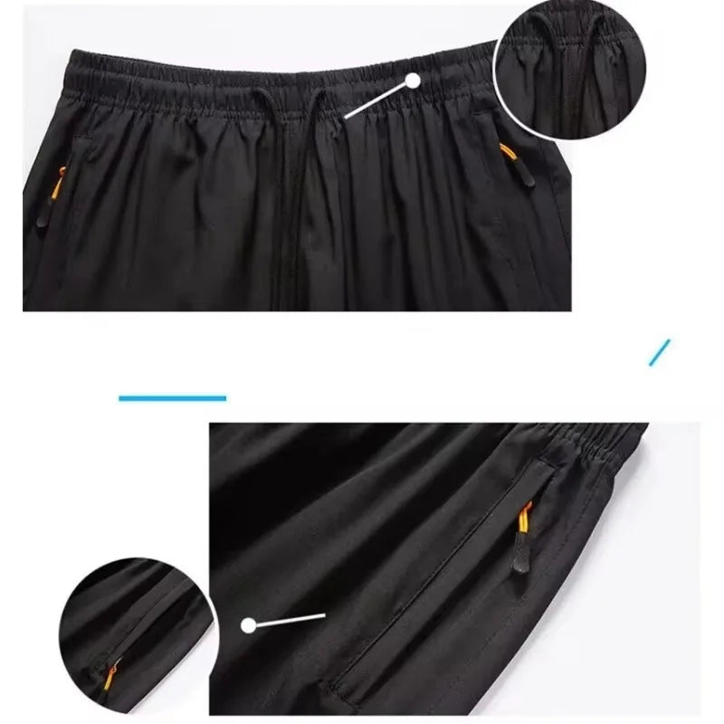 Sports Shorts Man Summer Ice Silk Beach Pants Casual Loose Thin Basketball Running Gym Clothing Shorts Sweat Wicking Hygroscopic Zen fit plus