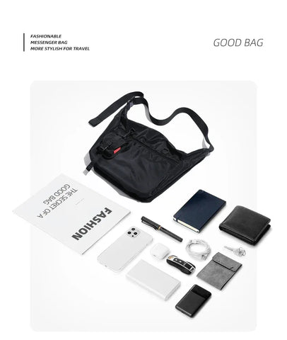 MOYYI Men Messenger Bags Casual Waterproof Crossbody Bag Hold 14 inch Laptop Shoulder Bag Unisex Travel Gym Bag - Zen Fit Plus