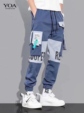 Classic Design Multi Flap Pockets Cargo Pants,Men's Loose Fit Drawstring Harem Cargo Jogger Pants oversized pants men and women Zen fit plus