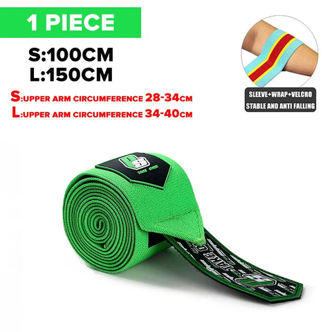 1PC PSIII 150cm Premium Elbow Pads Wrap Strap Bandage Brace Support Gym Fitness Sport Protecter for Weightlifting Bench Press Zen fit plus