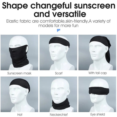 WEST BIKING Breathable Summer Cycling Headwear Ice Silk Anti UV Face Cover Outdoor Sport Running Scarf Dustproof Men Women Mask Zen fit plus