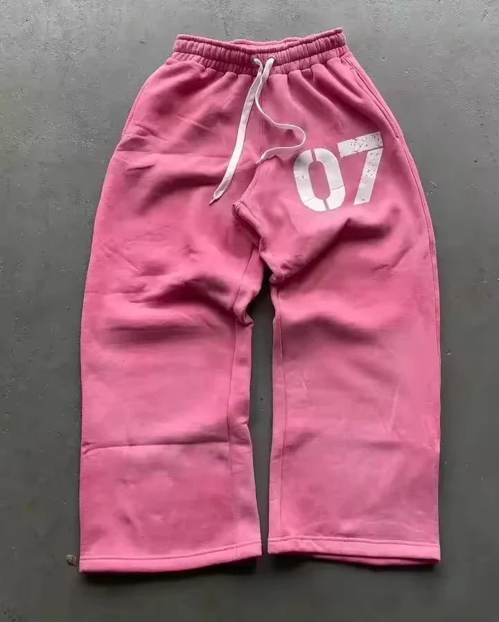Y2K Letter Zipper Hoodie Men Women Harajuku Fashion Letter Embroidery Pants Retro Oversized Hoodie Sweatshirt Zipper 2pcs Sets Zen fit plus