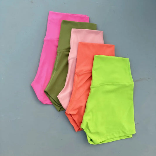 Solid Color tight Women Fitness Sport Short High Waist Yoga Short Legging Squatting Proof Comprehensive Training Jog AthletiC Zen fit plus