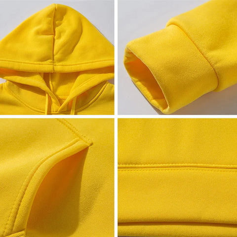 Men's and Women's Solid Color Pocket Hoodies Sports Fitness Sweatshirts Fashionable Casual Pullovers Multi Color Zen fit plus