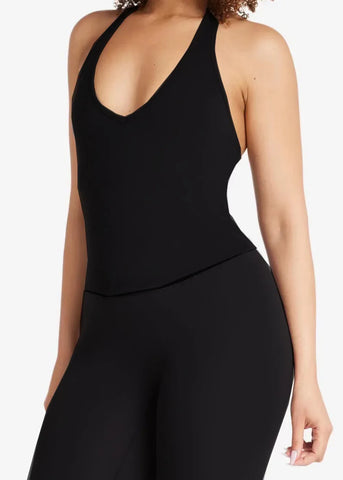 Women sexy halter halter fitness wear Yoga vest with chest pad Sports bra Sports shorts Yoga fitness clothing - Zen Fit Plus