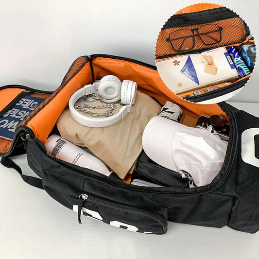 Sport Gym Bag Men Fitness Travel Backpack Large Waterproof Skate Pack For Shoulder Crossbody Training Laptop Dry Wet School Bags Zen fit plus