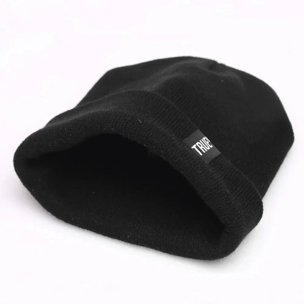 Letter True 10 Colors Casual Beanies for Men Women Fashion Knitted Winter Hat Solid Hip-hop Skullies Hat Bonnet Unisex Cap Zen Fit Plus