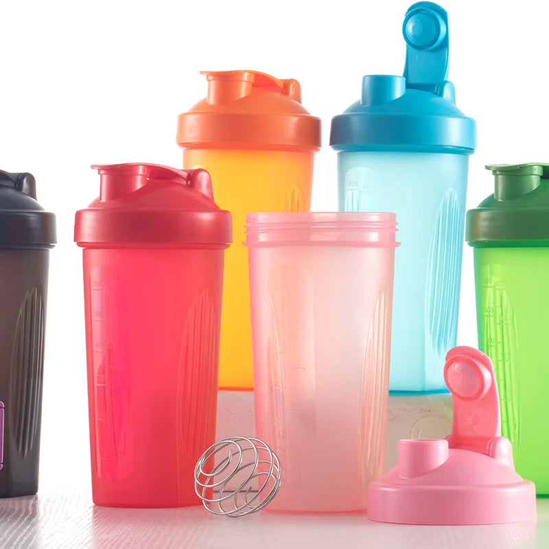 Shaker Bottles Sport Water Cups Whey Protein Powder Mixer Bottle Fitness Gym Shaker Outdoor Portable Plastic Drink Cup Zen fit plus