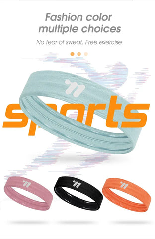 WEST BIKING Sports Headband Anti-slip Sweat Absorbing Elastic Sweatband Quick Dry Men Women Running Fitness Gym Cycling Headwear - Zen Fit Plus