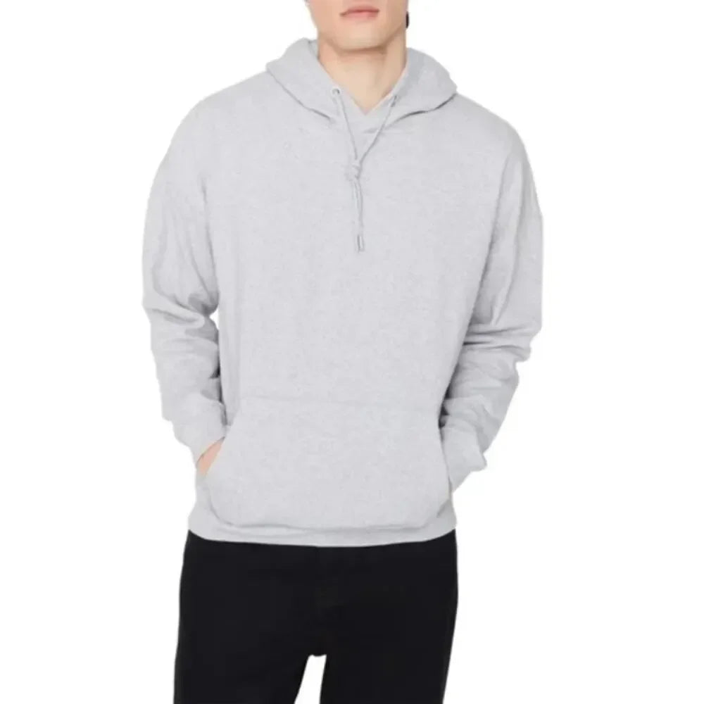 Spring/Fall Men's and women's plain black/grey hooded sweatshirts Street wear Running sweatshirts Casual loose hoodie pullovers Zen fit plus