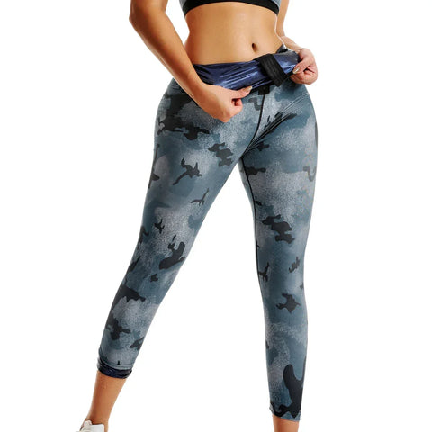 Fitness Sauna Pant for Women High Waist Weight Loss Shaper Compression Workout Legging Sauna Suits Fat Burning Sweat Sportswear - Zen Fit Plus