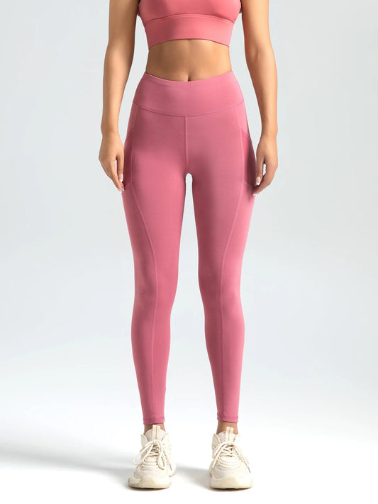 Hot Sale Fitness Lenggings Female Full Length Leggings Running Pants Comfortable And Formfitting Side pockets Yoga Pants Zen fit plus