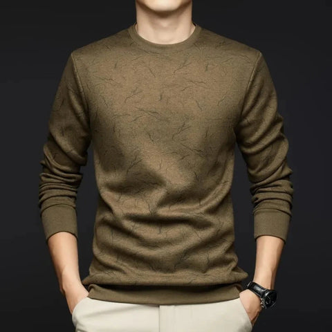 Top Grade Wool+Mulberry Silk New Brand Casual Fashion Street Crewneck Pullover Velvet Hoodies Sweatshirts Men's Clothing Zen Fit Plus