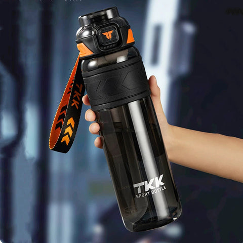 1000ML High Quality Tritan Material Sport Water Bottle With Straw Leak-Proof Durable Gym Fitness Outdoor Drinking Bottle Zen fit plus