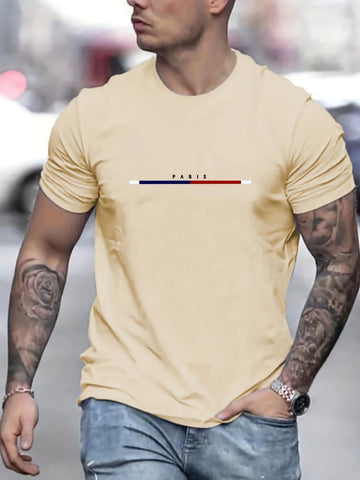Paris Print Hoodies Tshirt  For Men Casual Autumn Winter Zen fit plus