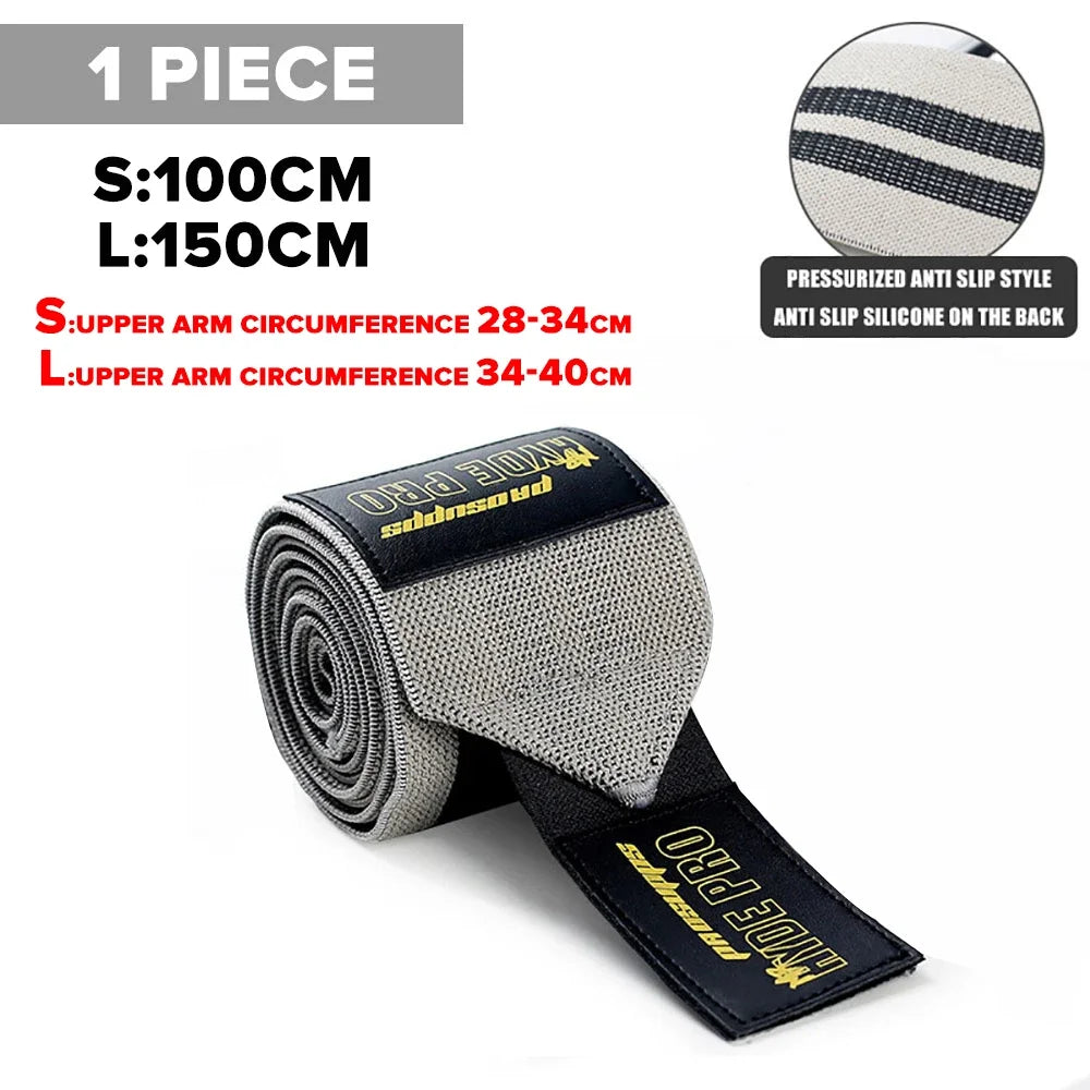 1PC PSIII 150cm Premium Elbow Pads Wrap Strap Bandage Brace Support Gym Fitness Sport Protecter for Weightlifting Bench Press Zen fit plus