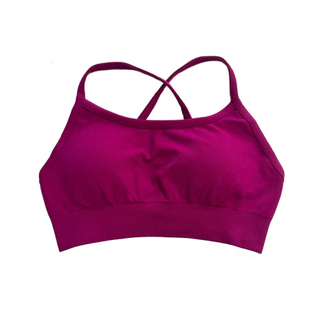 Dynamic Backless Sports Bra Women Seamless Yoga Top Bra Medium Support Padded Gym Crop Top Stretchy Fitness Sports Top Zen fit plus