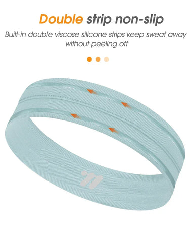 WEST BIKING Sports Headband Anti-slip Sweat Absorbing Elastic Sweatband Quick Dry Men Women Running Fitness Gym Cycling Headwear - Zen Fit Plus