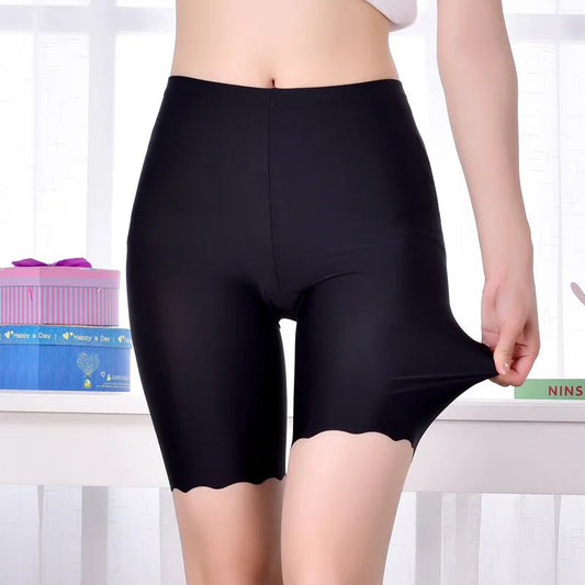 Seamless Safety Short Pants Summer Women Plus Size Boxers For Female Anti Rub Safety Shorts Under Skirt Panties Underwear 3XL Zen fit plus