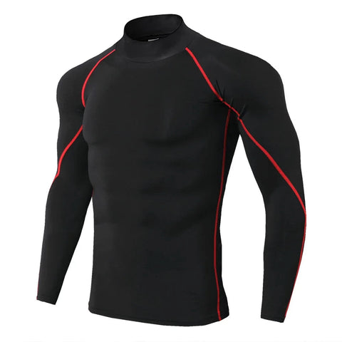 Winter Man Compression Shirt Cycling Clothing Warmth Shirt Warm Bottoming Shirt Men Compression T-Shirt Gym Sportswear 2024 New Zen fit plus