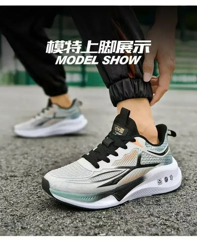 Running & Walking Men's Shoes - Lace-up, Lightweight, Comfortable & Breathable Tennis Sneakers - Zen Fit Plus