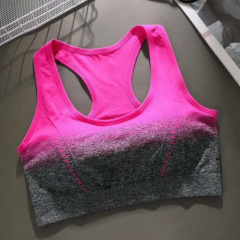 Seamless Sports Bra, Shock-absorbing, Steel Ring Free, Fashionable Vest, Breathable, Quick Drying Yoga Vest, Stress Free Fitness Zen fit plus