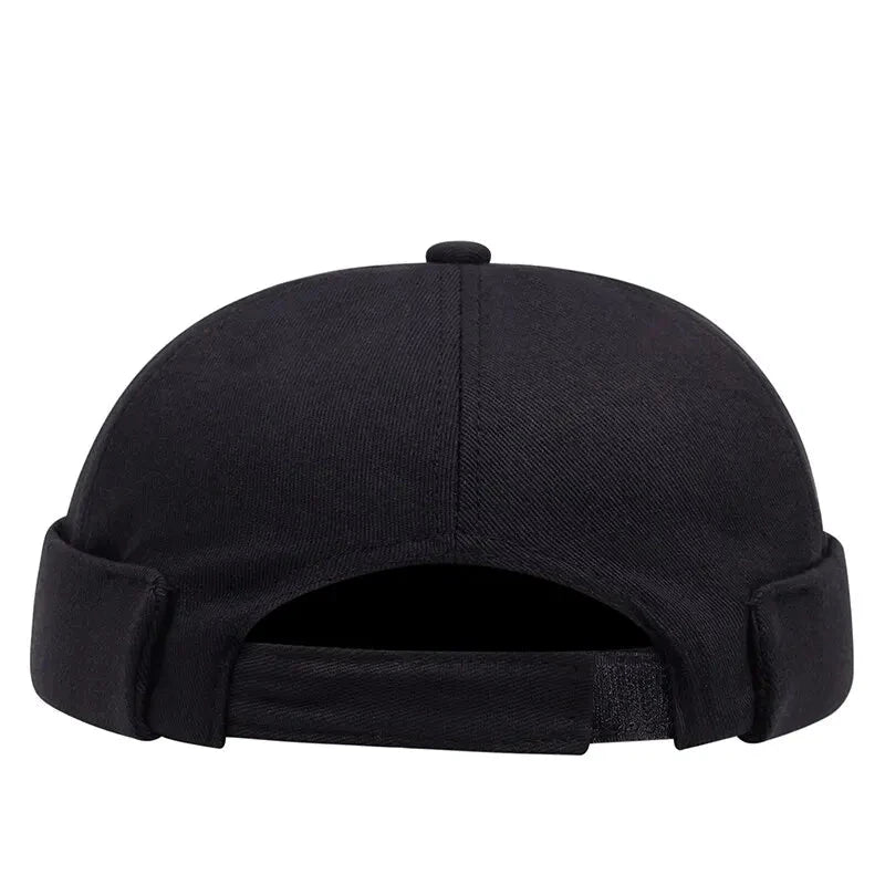 Vintage Brimless Hat Breathable Shark Beanie Hat Cotton Retro Men Adjustable Docker Cap Literary Sailor Cap Women Hip Hop Hat Zen Fit Plus