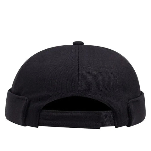 Vintage Brimless Hat Breathable Shark Beanie Hat Cotton Retro Men Adjustable Docker Cap Literary Sailor Cap Women Hip Hop Hat Zen Fit Plus