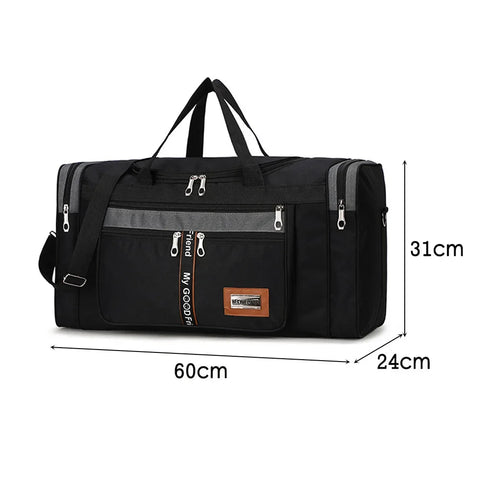 Oxford Dry Wet Separation Bags Large Capacity Portable Gym Bags Multifunctional Wear-resistant Side Zippers for Travel Swimming Zen fit plus