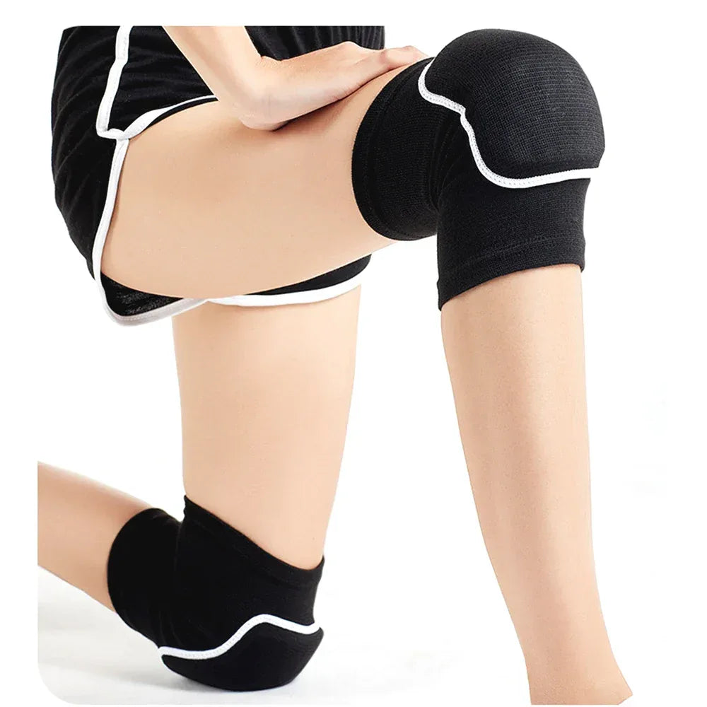 Sports Knee Pads Adults Kid Dance Knee Protector Elastic Thicken Sponge Knees Brace Support for Gym Yoga Workout Training - Zen Fit Plus