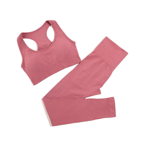 WAREBALL 2/3/4pcs Seamless Yoga Set Gym Clothes Sportswear Yoga Suits For Women Fitness Set Tracksuits Sports Bra Gym Leggings Zen fit plus