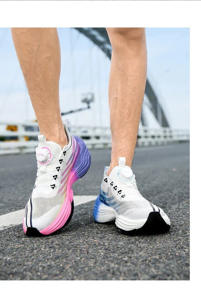 2025 New Men's Running Shoes Cushioning Carbon Plate Racing Marathon Athletic Shoes Comfortable Non-slip Sports Tennis Shoes - Zen Fit Plus