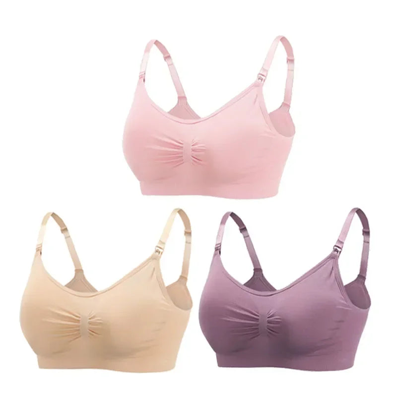 3PC/lot Maternity Nursing Bras Cotton Breastfeeding Pregnant Women Pregnancy Underwear Breast Feeding Bra Clothing Lactancia Zen Fit Plus