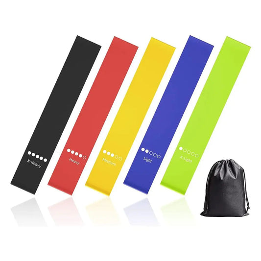 Resistance Bands Set for Men and Women 5 Different Levels Elastic Band Bands for Home Fitness Stretching Pilates Exercise Bands Zen fit plus