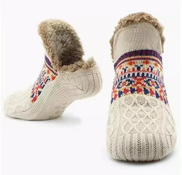 Super Warm Winter Non-slip Floor Socks Women Men Snow Socks Sleep Carpet Socks Slippers Socks Women Velvet Boot Unsiex Home Wear - Zen Fit Plus