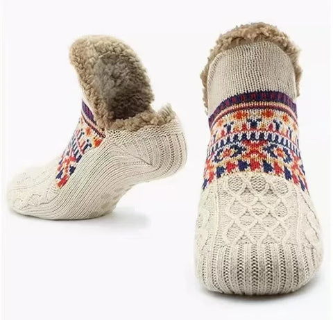 Super Warm Winter Non-slip Floor Socks Women Men Snow Socks Sleep Carpet Socks Slippers Socks Women Velvet Boot Unsiex Home Wear - Zen Fit Plus